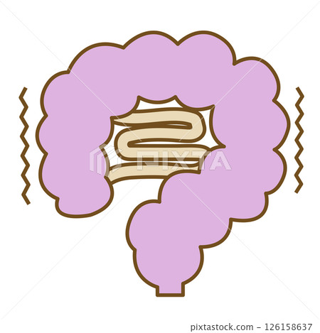 腸道功能障礙的圖示（線圖） 126158637