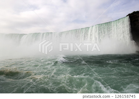 Niagara falls on the border of United States and Canada Niagara falls on the border of United States and Canada 126158745