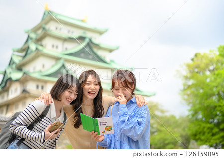 Portrait of a woman traveling 126159095