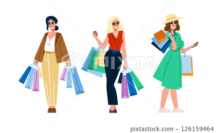 satchel shopping bags woman vector satchel shopping bags woman vector 126159464