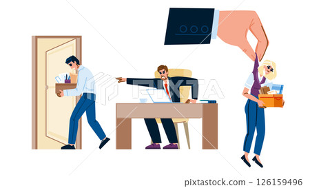 redundancy layoff employee vector 126159496