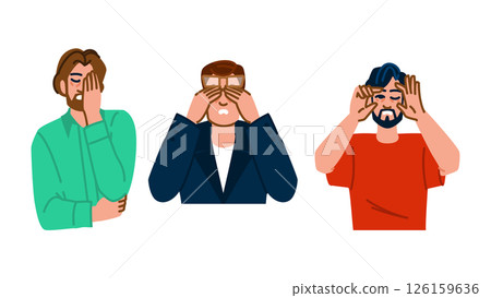 sleepy tired man vector sleepy tired man vector 126159636