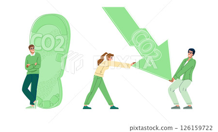 efficiency carbon reduce vector 126159722