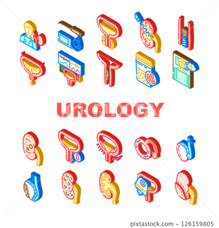 urology nephrology prostate icons set vector urology nephrology prostate icons set vector 126159805