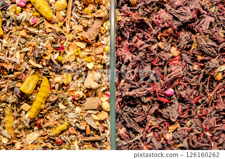 different dry flower teas in bulk sold on market different dry flower teas in bulk sold on market 126160262