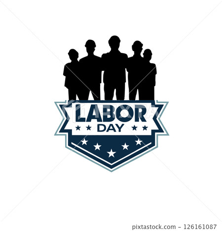 labor day vector icon design illustration template 126161087