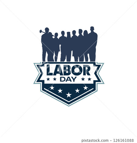 labor day vector icon design illustration template 126161088