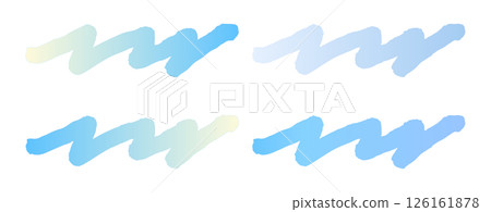 Illustration material: Watercolor line decoration Line Vector watercolor lines.Hand 126161878