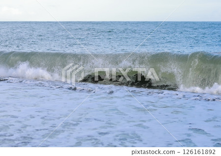 Waves crashing on Katsurahama Beach 126161892