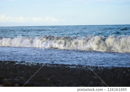 Waves crashing on Katsurahama Beach 126161895