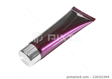 plastic tube with cosmetic cream isolated on white background with clipping path plastic tube with cosmetic cream isolated on white background with clipping path 126161944