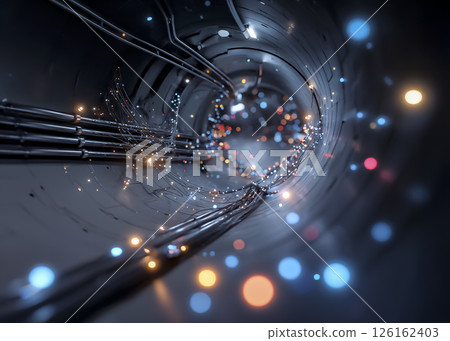 資訊高速公路:資料流通的隧道影像 資訊高速公路:資料流通的隧道影像 126162403