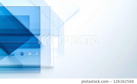 藍白玻璃面板的現代抽象構圖 藍白玻璃面板的現代抽象構圖 126162508