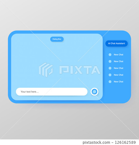 AI Assistant Chat Box UI Prototype Template AI Assistant Chat Box UI Prototype Template 126162589