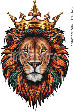 lion in the middle eastern style 126162603