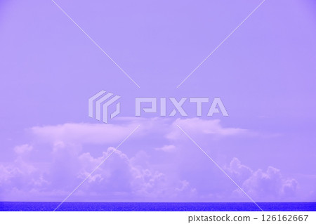 千葉縣南房總市和田浦海灘的蔚藍大海和天空 126162667