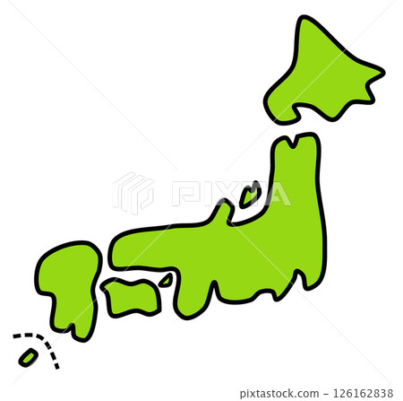 日本列島地圖，日本是個擁有眾多旅遊勝地的島國 126162838