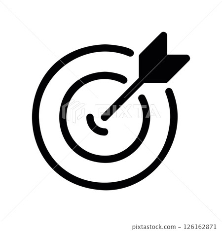 Eye Icon with a Circular Arrow and 360 Text for Panoramic View 126162871