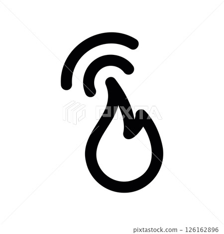 Eye Icon with a Circular Arrow and 360 Text for Panoramic View 126162896