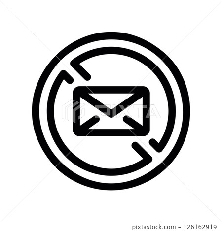 Eye Icon with a Circular Arrow and 360 Text for Panoramic View 126162919