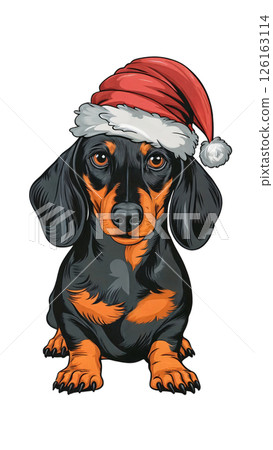 black and white portrait of a dog black and white portrait of a dog 126163114