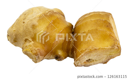 Ginger close-up white background material Ginger close-up white background material 126163115