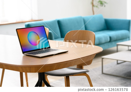 PC in the living room 126163578