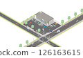 便利商店的等距圖像（普通） 126163615