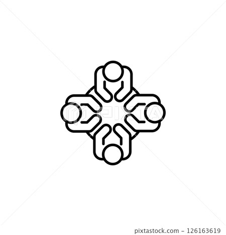 teamwork, vector, icon 126163619