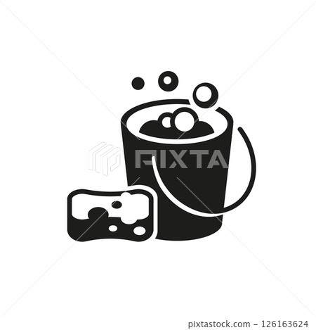 Cleaning Bucket Icon Cleaning Bucket Icon 126163624