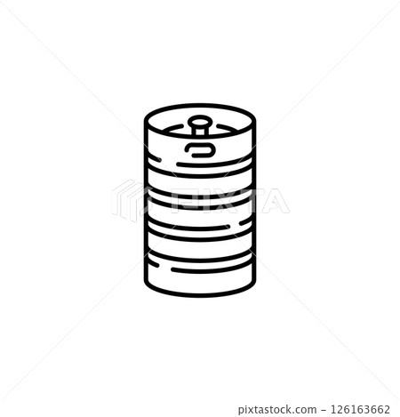 Minimalist Beer Keg Icon 126163662