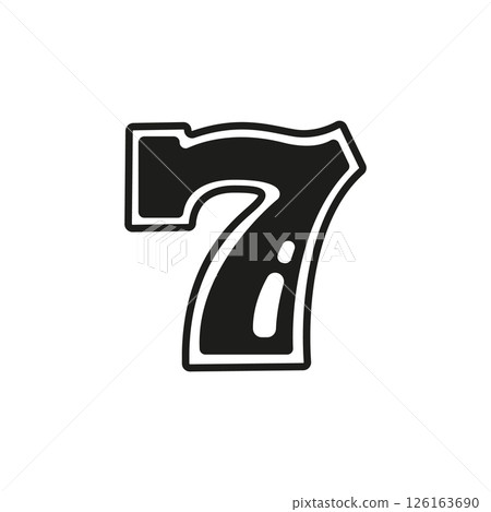 Lucky Seven Icon 126163690