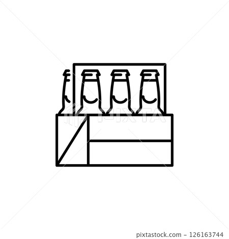 Minimalist Beer Crate Icon Minimalist Beer Crate Icon 126163744