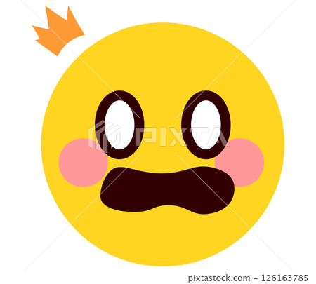 驚訝的表情符號、表情符號、臉部表情插圖 驚訝的表情符號、表情符號、臉部表情插圖 126163785