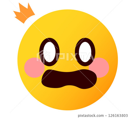 Surprised emoji, emoticon, facial expression illustration Surprised emoji, emoticon, facial expression illustration 126163803