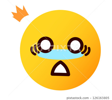 Surprised emoji, emoticon, facial expression illustration Surprised emoji, emoticon, facial expression illustration 126163805