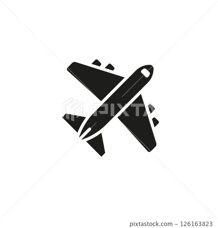 Airplane Silhouette Icon 126163823