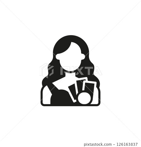 Female Gambler Icon 126163837