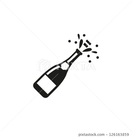 Champagne Bottle Icon 126163859