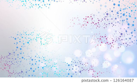 Structure molecule and communication. Dna, atom, neurons. Scientific concept for your design. Connected lines with dots. Medical, technology, chemistry, science background. Vector illustration Structure molecule and communication. Dna, atom, neurons. Scientific concept for your design. Connected lines with dots. Medical, technology, chemistry, science background. Vector illustration 126164087