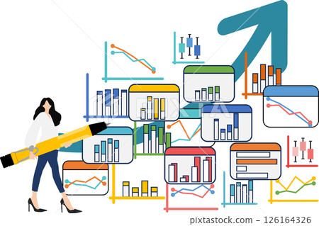 Data analysis illustration Data analysis illustration 126164326