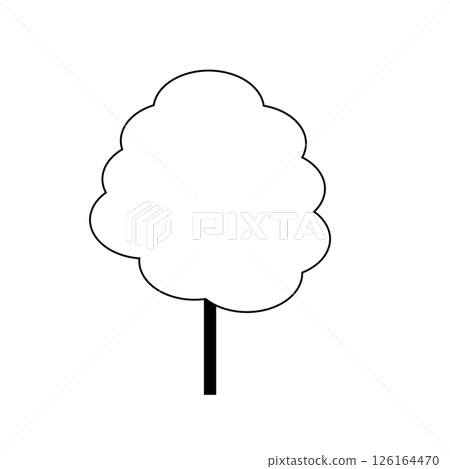 Cotton candy simple icon 126164470
