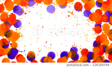 ibrant splashes of orange, red, and purple forming a dynamic circular frame.It evokes energy and playfulness through expressive ink-like patterns ibrant splashes of orange, red, and purple forming a dynamic circular frame.It evokes energy and playfulness through expressive ink-like patterns 126164794