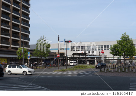 Scenery in front of JR Yoshizuka Station 126165417