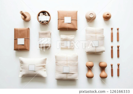 道德商品（生態、再利用、永續、道德消費、白色背景） 126166333