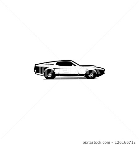 Mustang sportsroof cars company logo template. Set of ready-made logo templates isolated vector Mustang sportsroof cars company logo template. Set of ready-made logo templates isolated vector 126166712