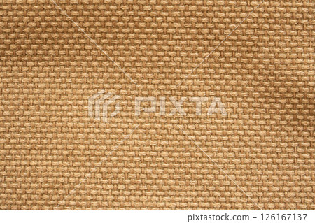 Brown linen canvas fabric texture background 126167137