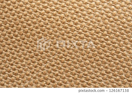 Brown linen canvas fabric texture background 126167138