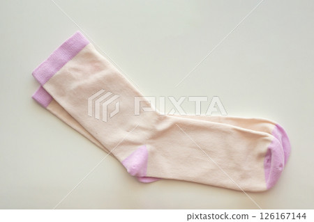 cotton sport socks on white background 126167144
