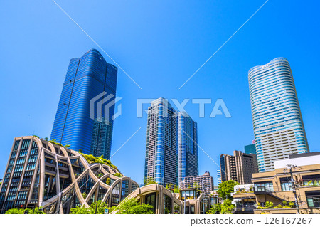 Tokyo cityscape in Japan: Towards a new era... (bustling with foreign tourists) Overlooking Azabudai Hills and other sights Tokyo cityscape in Japan: Towards a new era... (bustling with foreign tourists) Overlooking Azabudai Hills and other sights 126167267